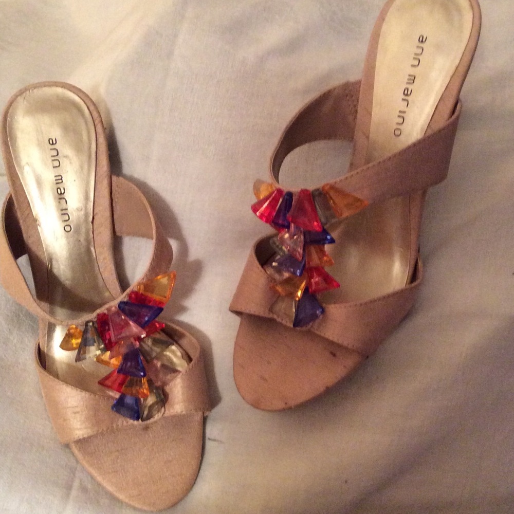Ann Marino Colorful Design Sandals